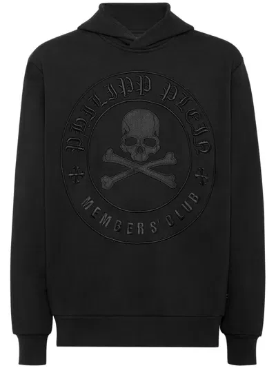 Philipp Plein Gothic Hoodie In Black