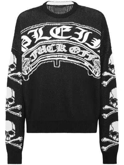 Philipp Plein Gothic Plein Jumper In Schwarz