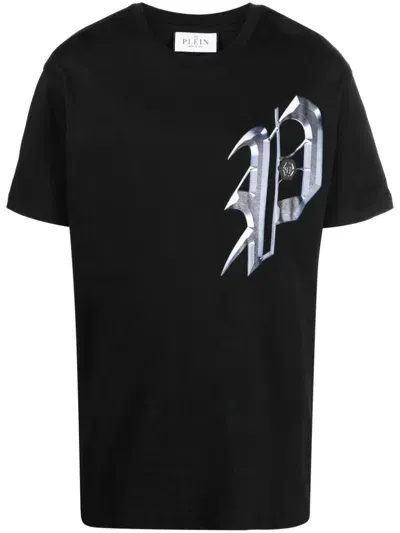 Philipp Plein Graphic-print Cotton T-shirt In Black