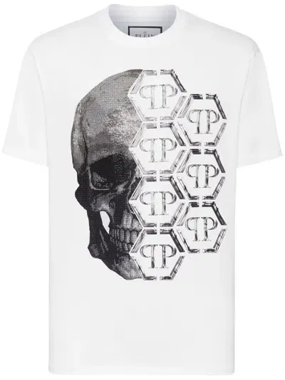 Philipp Plein Graphic-print Cotton T-shirt In White