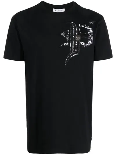 Philipp Plein Graphic-print Short-sleeved T-shirt In Black