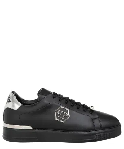 Philipp Plein Hexagon Lo-top Sneakers In Black