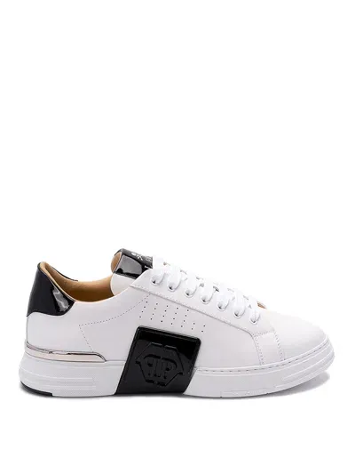 Philipp Plein Hexagon Lo-top Sneakers In White