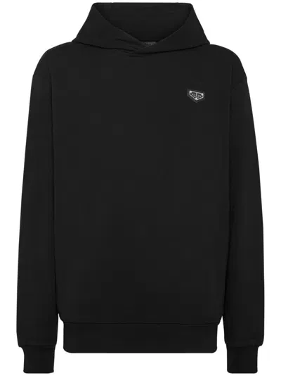 Philipp Plein Iconic Plein Hoodie In Black