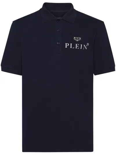 Philipp Plein Iconic Polo Shirt In Blue