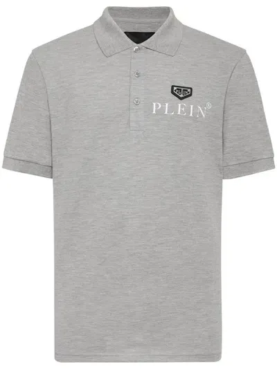 Philipp Plein Iconic Polo Shirt In Grey