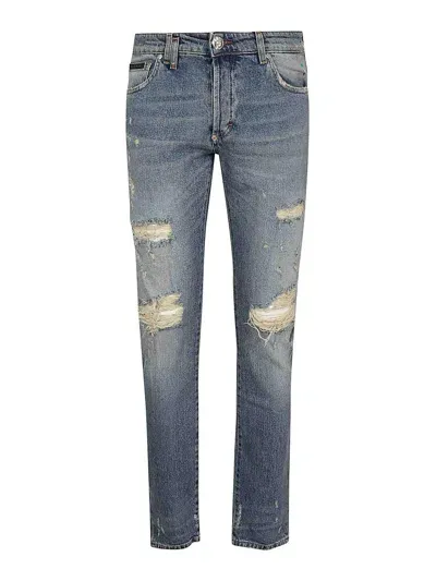 Philipp Plein Jeans In Blue