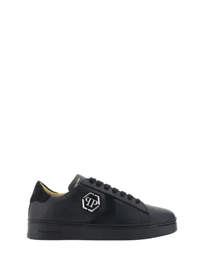 Philipp Plein Lo Top Sneakers In Black