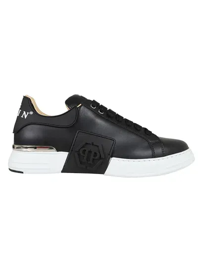 Philipp Plein Lo-top Sneakers Hexagon In Black