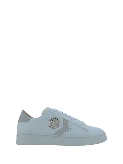 Philipp Plein Lo Top Sneakers In White/white