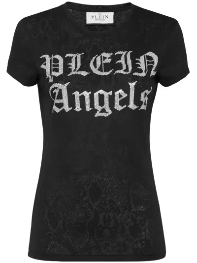 Philipp Plein Logo-embellished T-shirt In Black