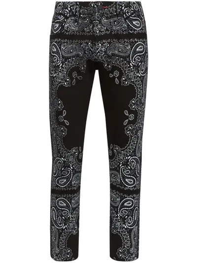 Philipp Plein Logo-patch Skinny Jeans In Black