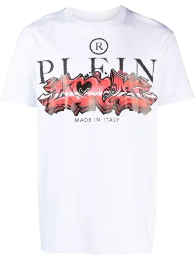 Philipp Plein T-shirt Mit Logo-print In White