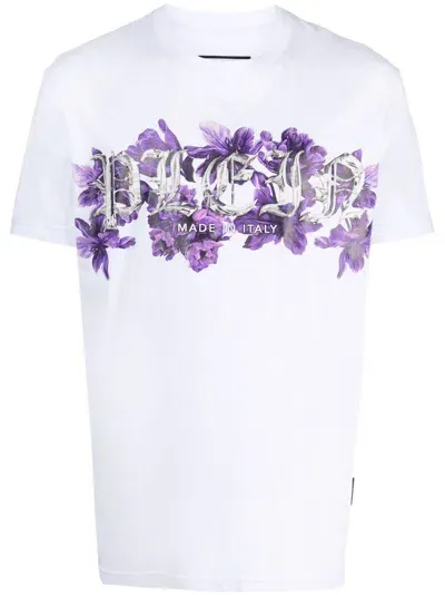 Philipp Plein Logo-print Cotton T-shirt In White