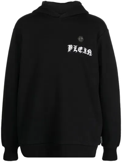 Philipp Plein Logo-print Hoodie In Black