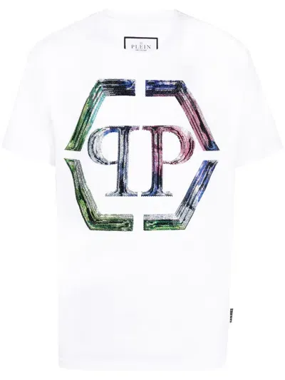 Philipp Plein Logo-print Short-sleeve T-shirt In White