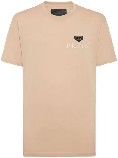 Philipp Plein Logo-print T-shirt In Neutrals