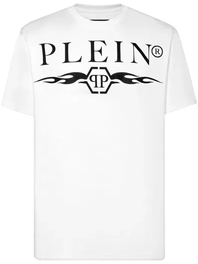 Philipp Plein Logo Print T-shirt In White