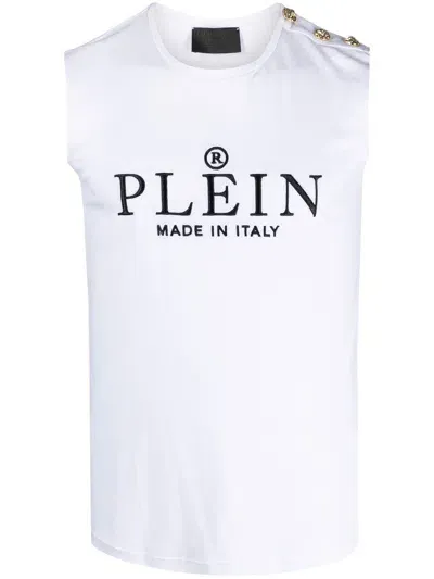 Philipp Plein Logo-print Tank Top In White