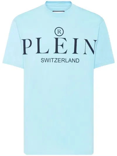 Philipp Plein Logo-printed T-shirt In Blau