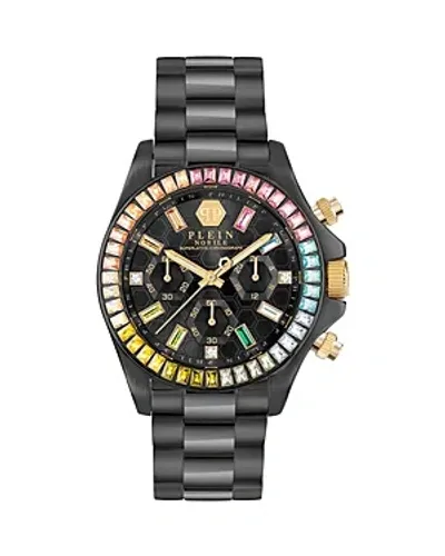 Philipp Plein Nobile Chronograph Lady 38mm Watch In Black