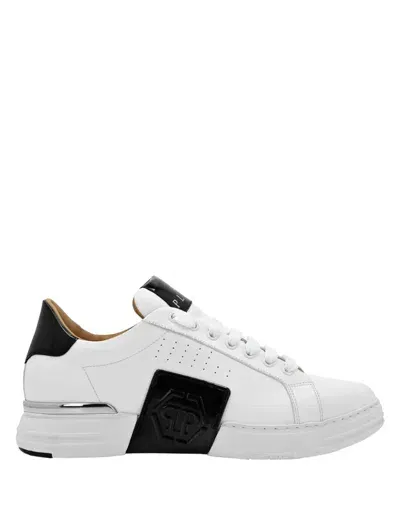 Philipp Plein Rhinestone-embellished Low-top Sneakers In White