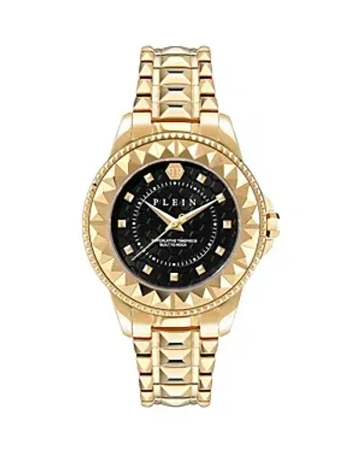 Philipp Plein Plein Lady Rock Watch, 38mm In Black/gold