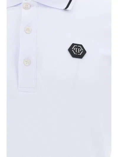 Philipp Plein Polo Shirt Ss In White