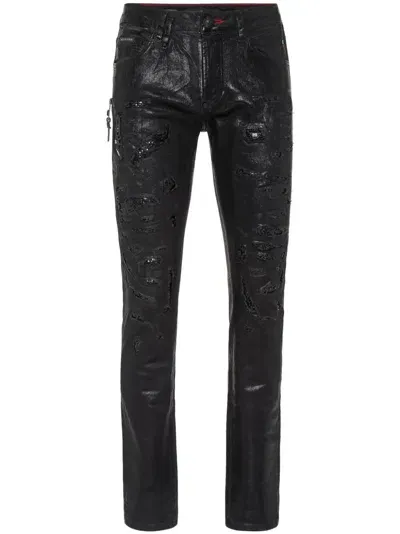 Philipp Plein Rock Star Jeans In Black