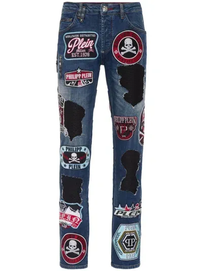 Philipp Plein Rock Star Jeans In Blue