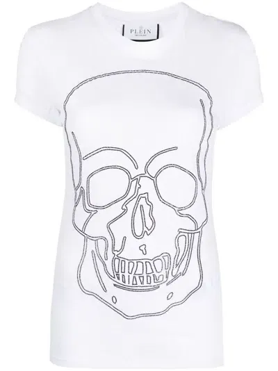 Philipp Plein Sexy Pure Fit Crew-neck T-shirt In White