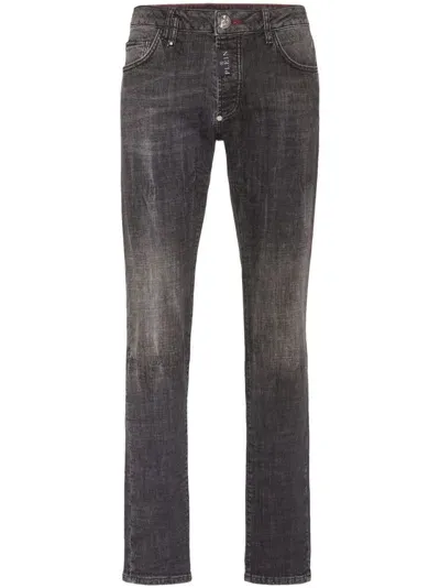 Philipp Plein Skinny Jeans In Grey