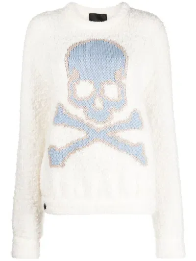 Philipp Plein Skull&bones Knitted Jumper In Multi