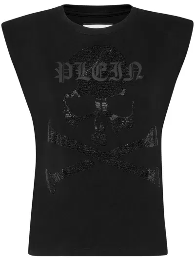 Philipp Plein Skull-embellished Tank Top In Black