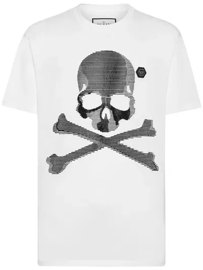 Philipp Plein Skull-print Cotton T-shirt In White