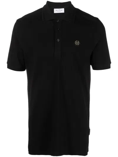 Philipp Plein Poloshirt Mit Totenkopf-print In Black