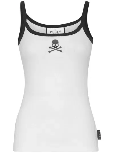 Philipp Plein Skull-print Tank Top In White