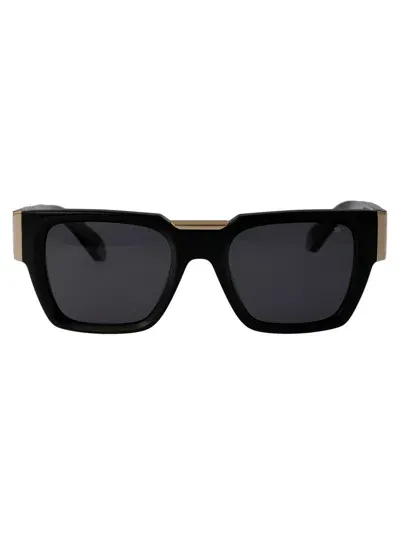 Philipp Plein Square Frame Sunglasses In Black