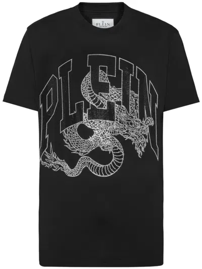 Philipp Plein Ss Dragon T-shirt In Black