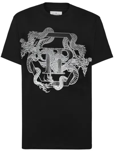 Philipp Plein Ss Dragon T-shirt In Black