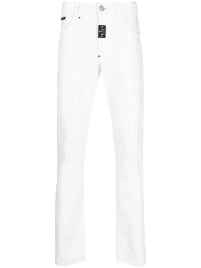 Philipp Plein Straight-leg Jeans In White