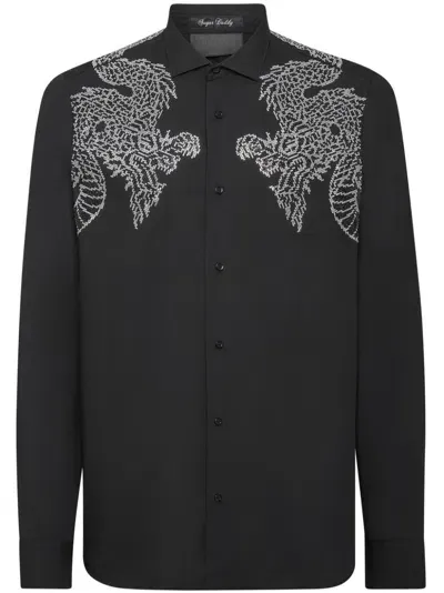 Philipp Plein Sugar Daddy Shirt In Schwarz