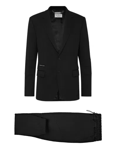 Philipp Plein Single Breasted Suit In Black