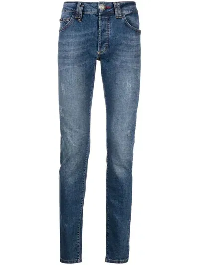 Philipp Plein Klassische Straight-leg-jeans In Blue