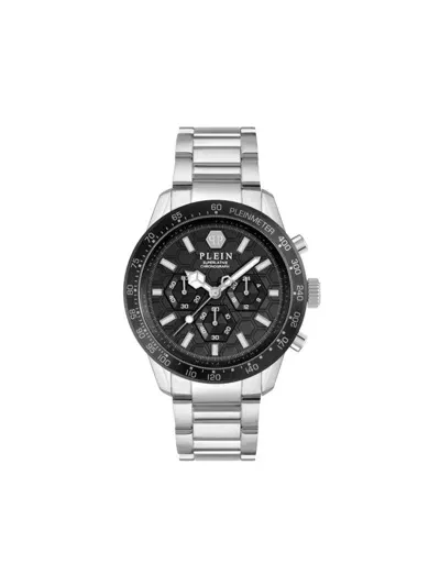 Philipp Plein Superlative Chrono 44mm In Black/silver