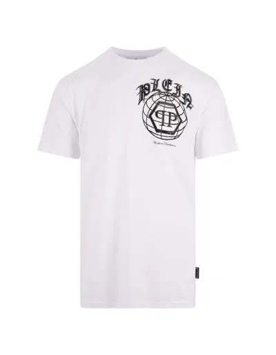 Philipp Plein T-shirt Round Neck Ss In White