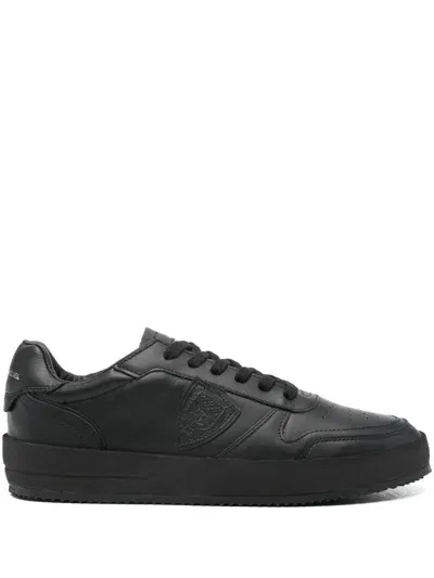 Philippe Model Paris Leather Sneakers In Black