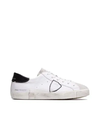 Philippe Model Paris Prsx Low Man White Black Sneaker In 1011