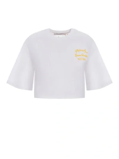 Philosophy Cropped T-shirt  "logo"