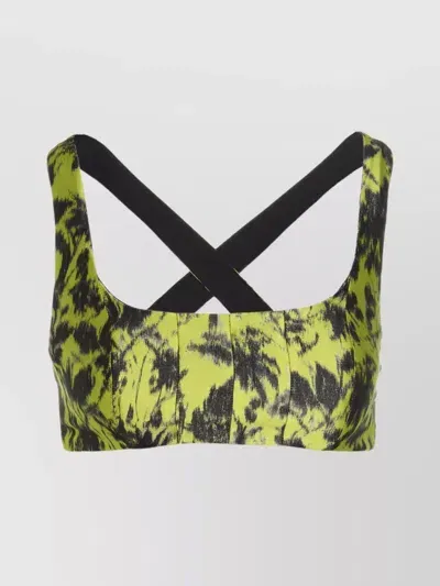 Philosophy Print Cropped Top In Multicolor